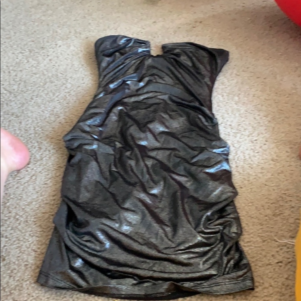Fashion shimmer gray mini dress